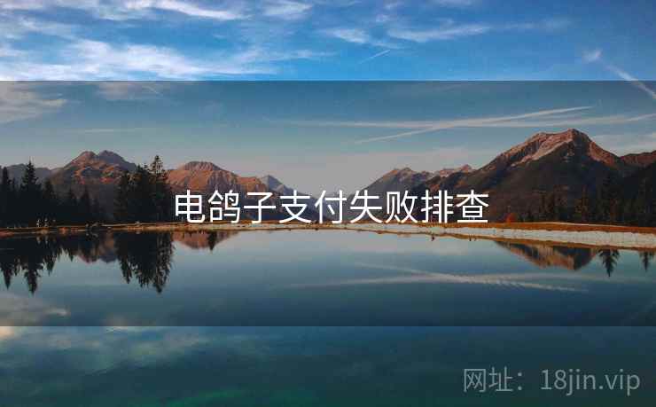 电鸽子支付失败排查 第2张 电鸽子支付失败排查 第2张
